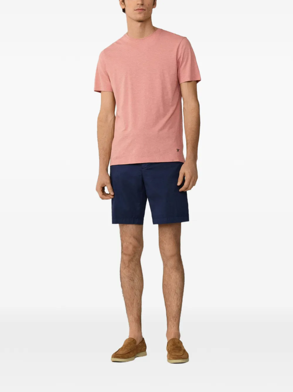 Hackett London T-shirt met ronde hals Roze