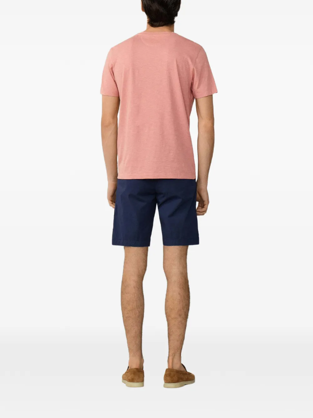Hackett London T-shirt met ronde hals Roze