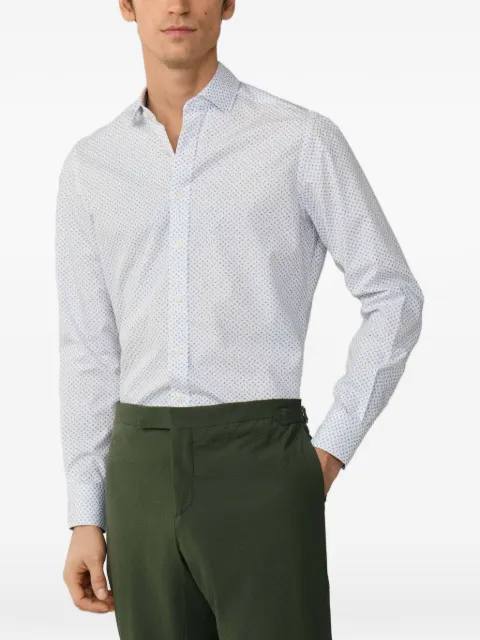 Hackett London mini floral-print cotton shirt