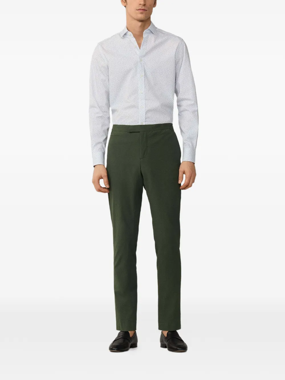 Hackett London Mini katoenen overhemd met bloemenprint Wit