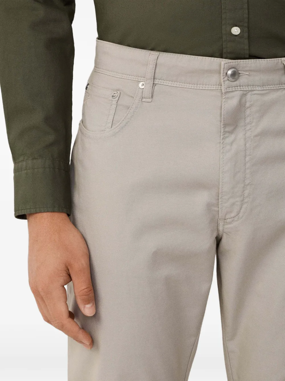 Hackett London Broek Grijs