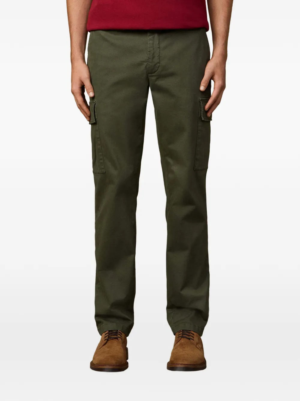 Hackett Twill Cargo Pants In Green