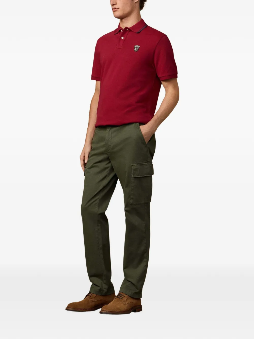 Hackett London Twill cargo broek Groen