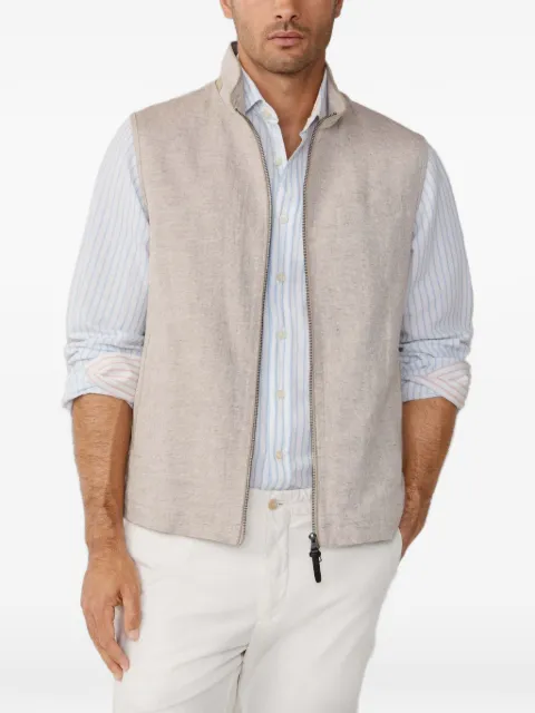 Hackett London textured gilet