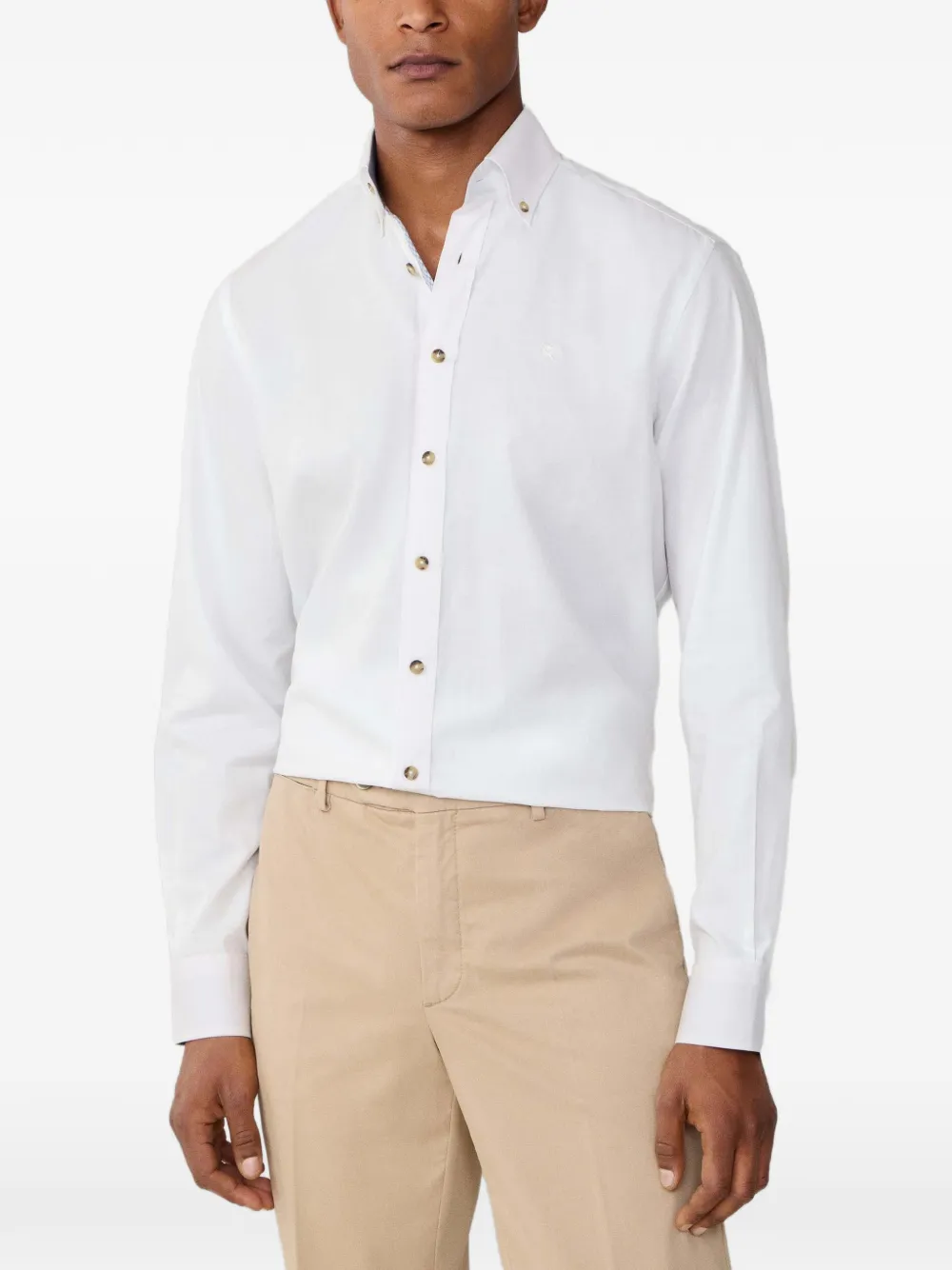 Hackett Hampstead Buttoned Shirt In White