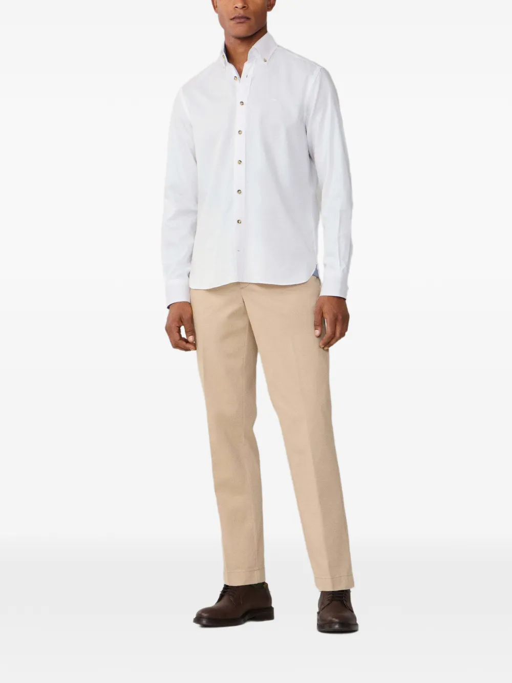 Hackett Hampstead Buttoned Shirt In White
