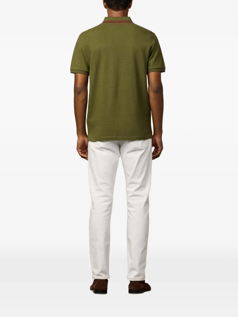 Hackett London Poloshirt met badge Groen