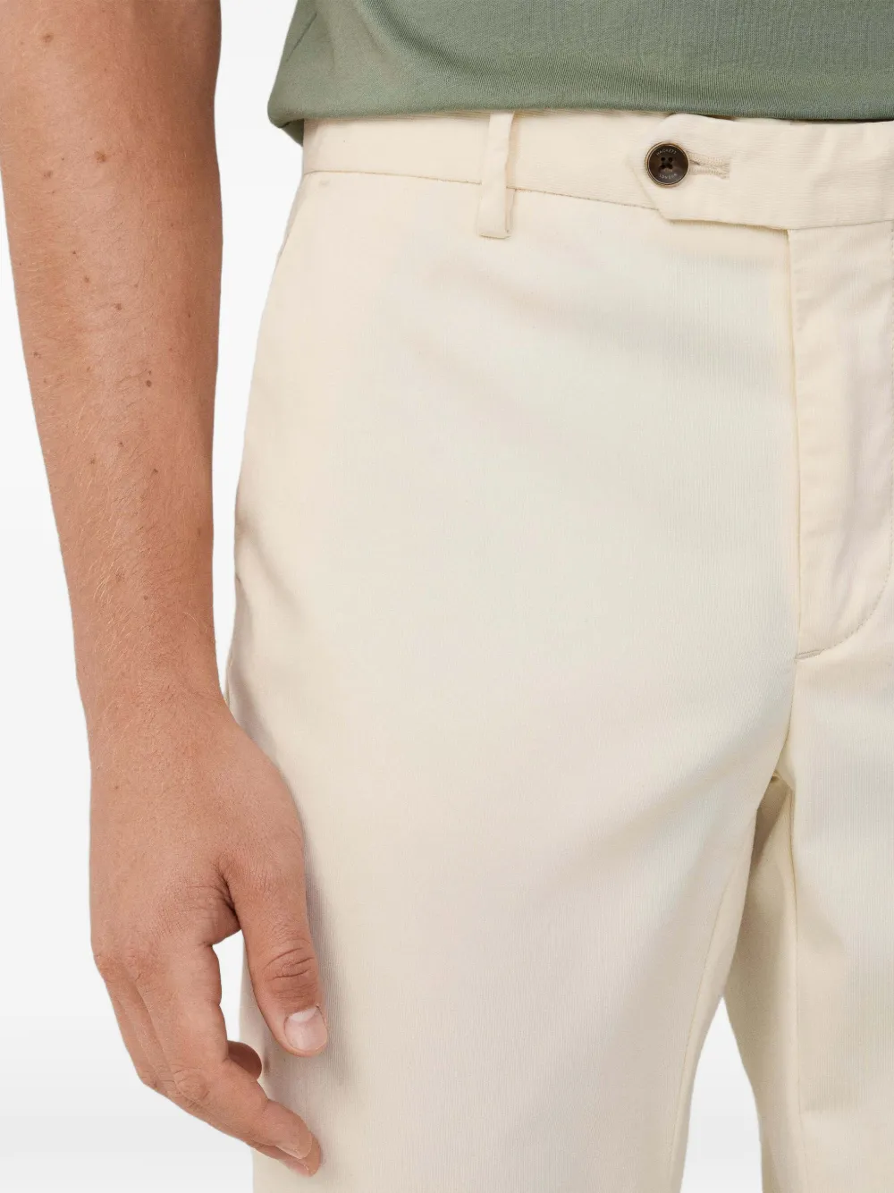 Hackett London Sanderson broek met riemlus Beige