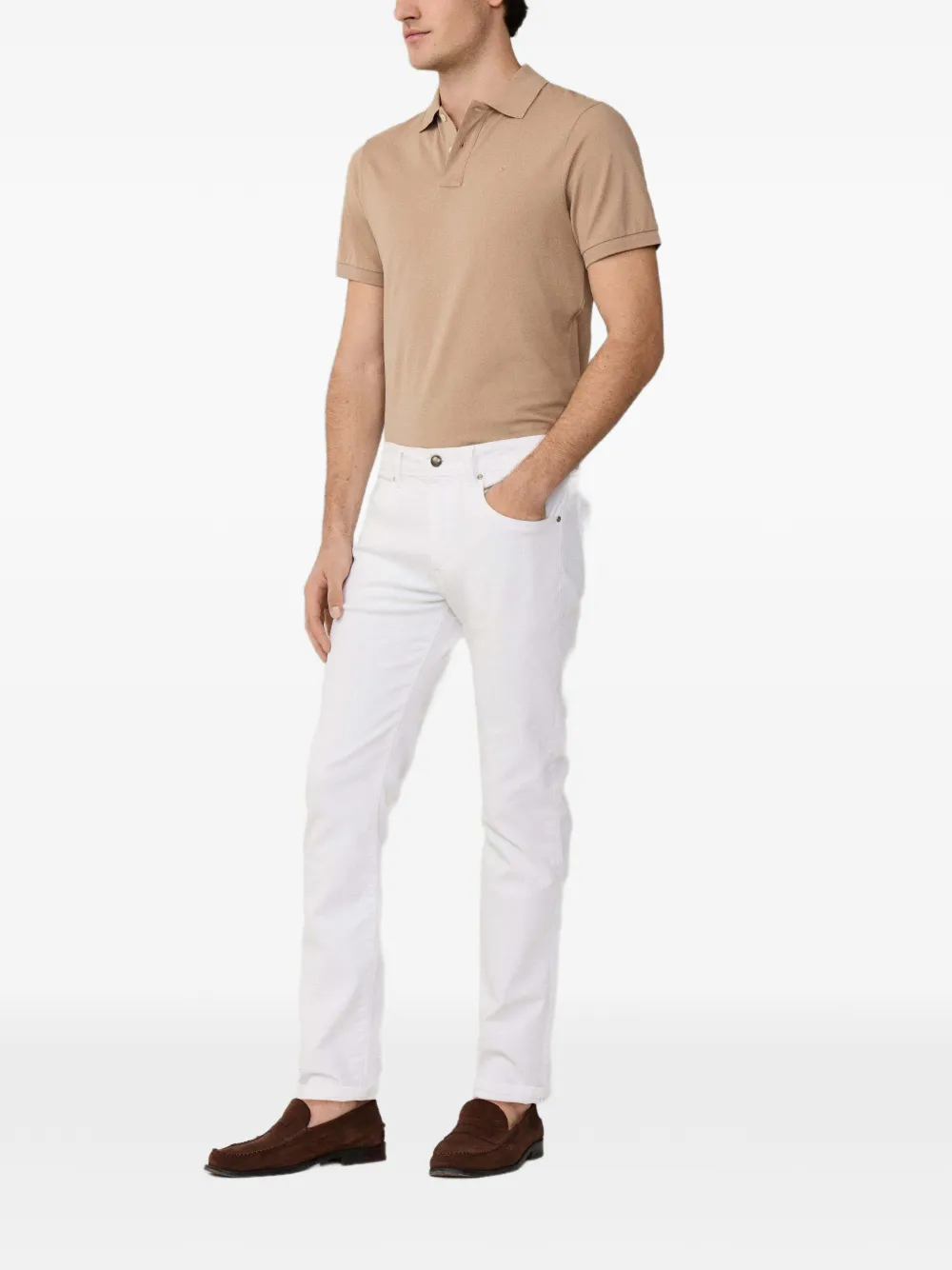 Hackett Five-pockets Jeans In White