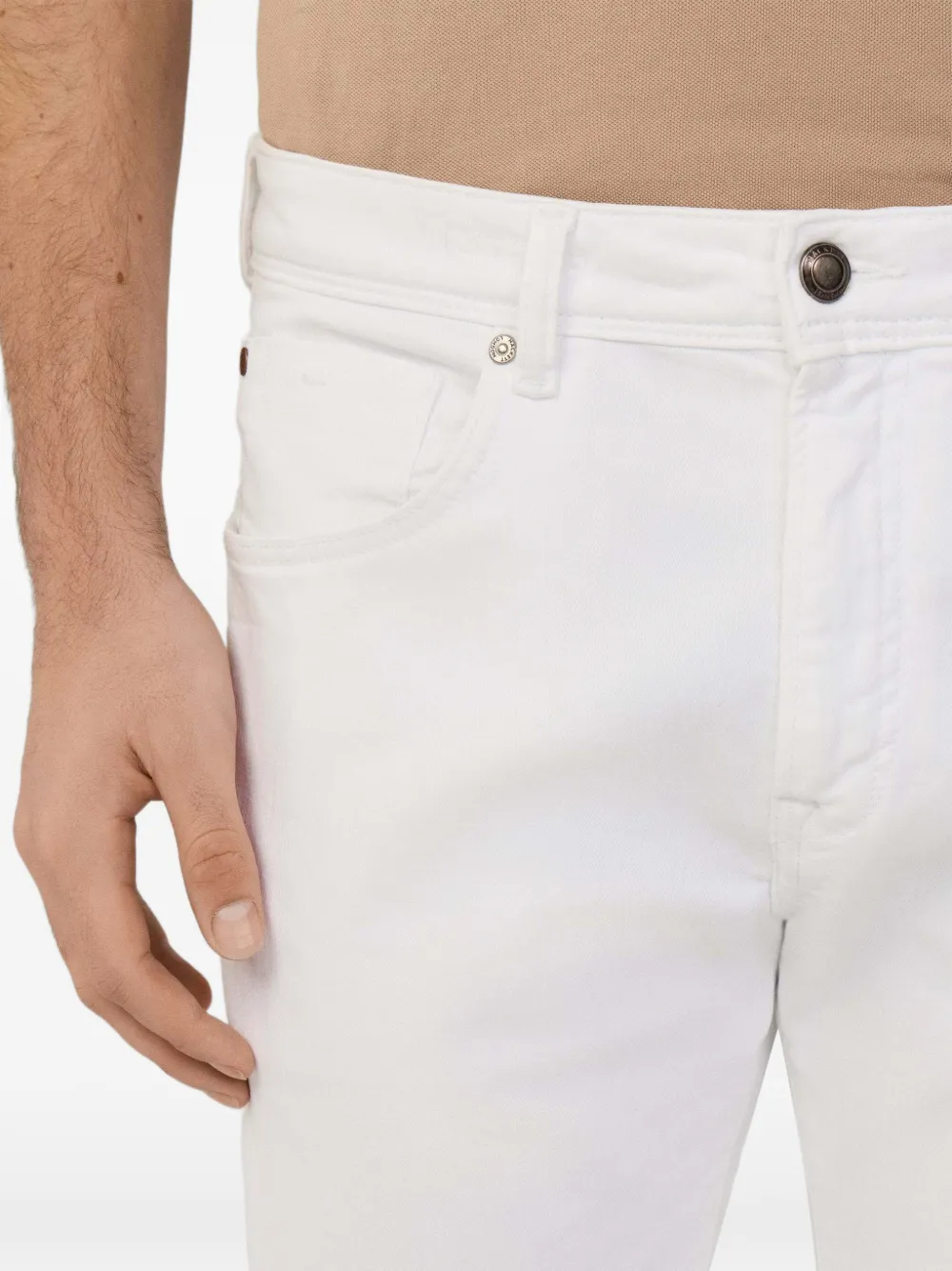 Hackett Five-pockets Jeans In White