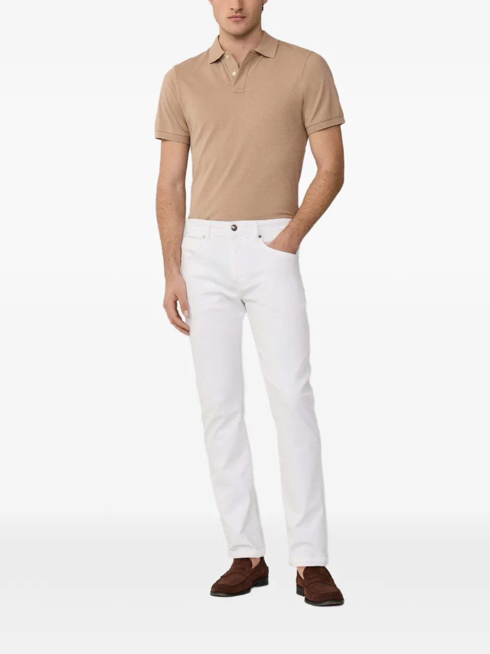 Hackett Five-pockets Jeans In White