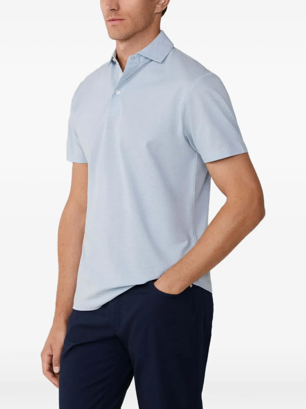 Hackett London Poloshirt met korte mouwen Blauw
