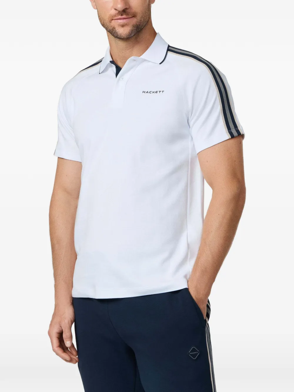 Hackett London Poloshirt met korte mouwen Wit