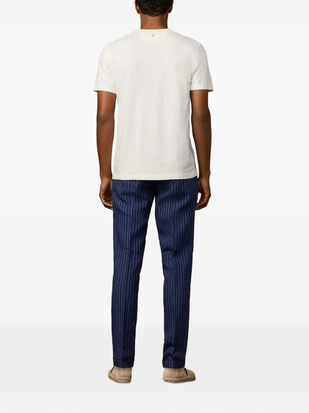 Hackett London Heritage H T-shirt met logoprint Wit