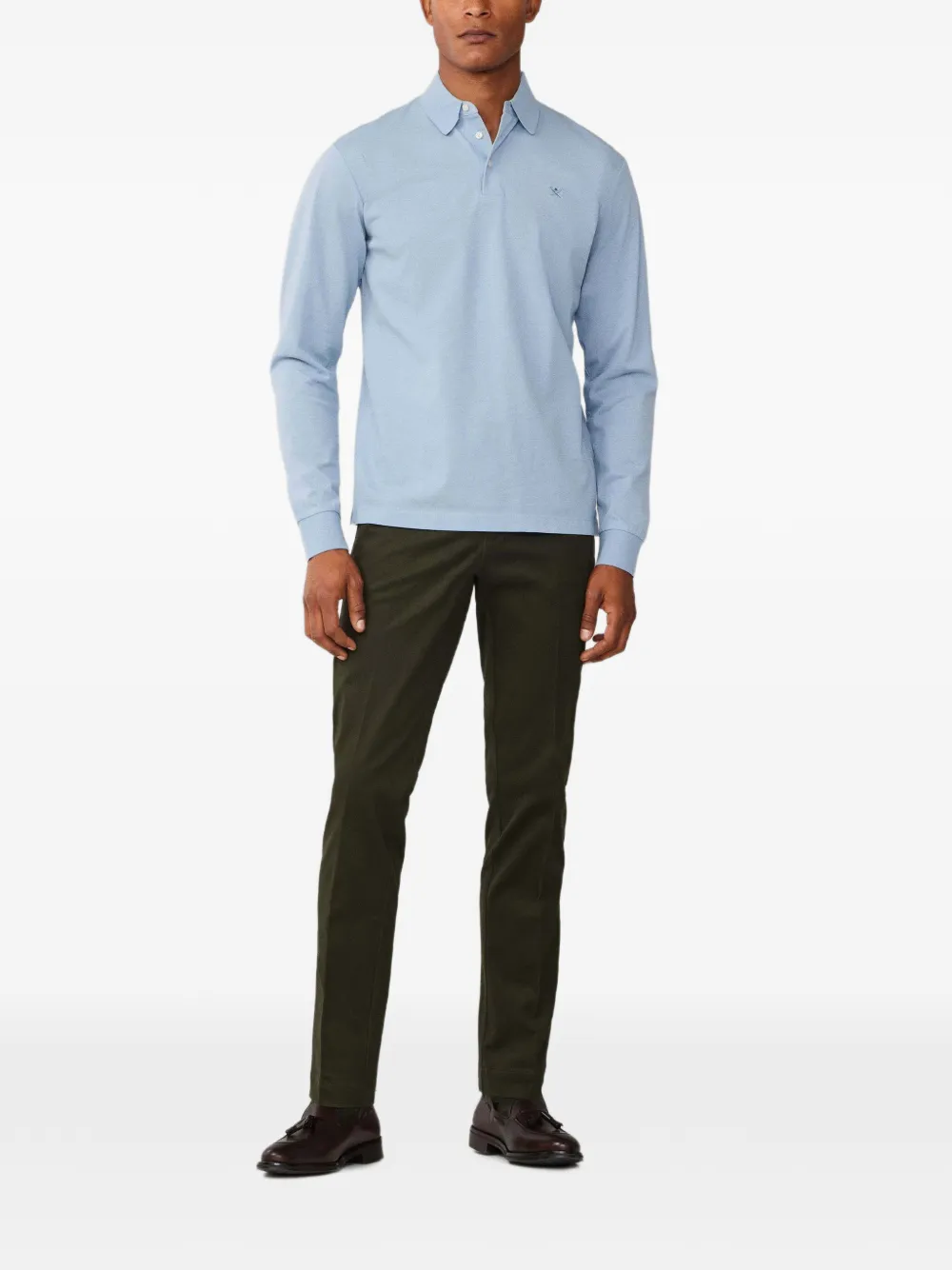 Hackett London Kensington slim-fit broek Groen