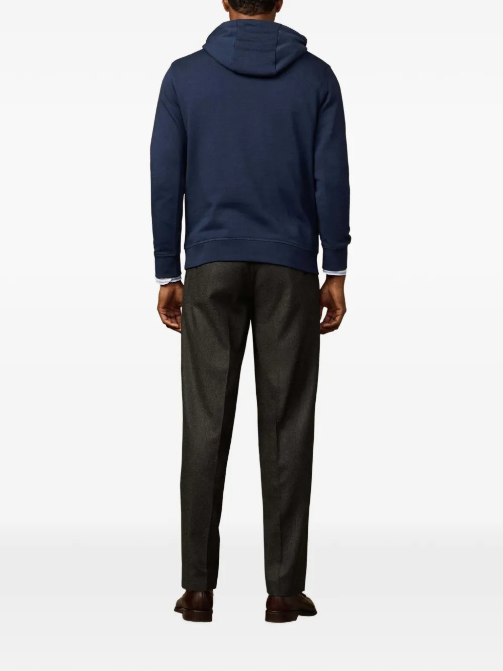 Hackett London Hoodie met logoprint Blauw