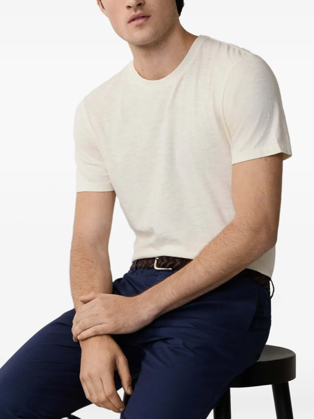 Hackett Crew-neck T-shirt In White