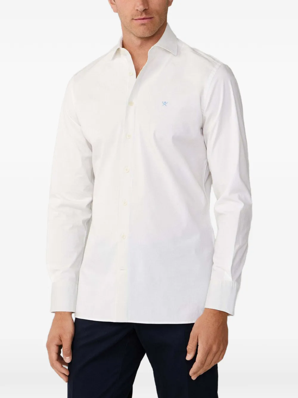 Hackett London Camicia con colletto Kent - Bianco