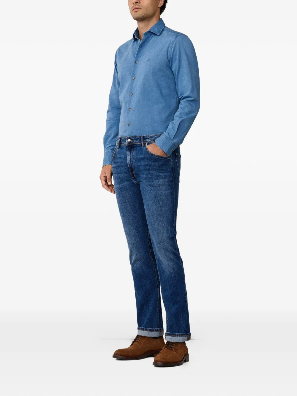 Hackett London Skinny jeans Blauw