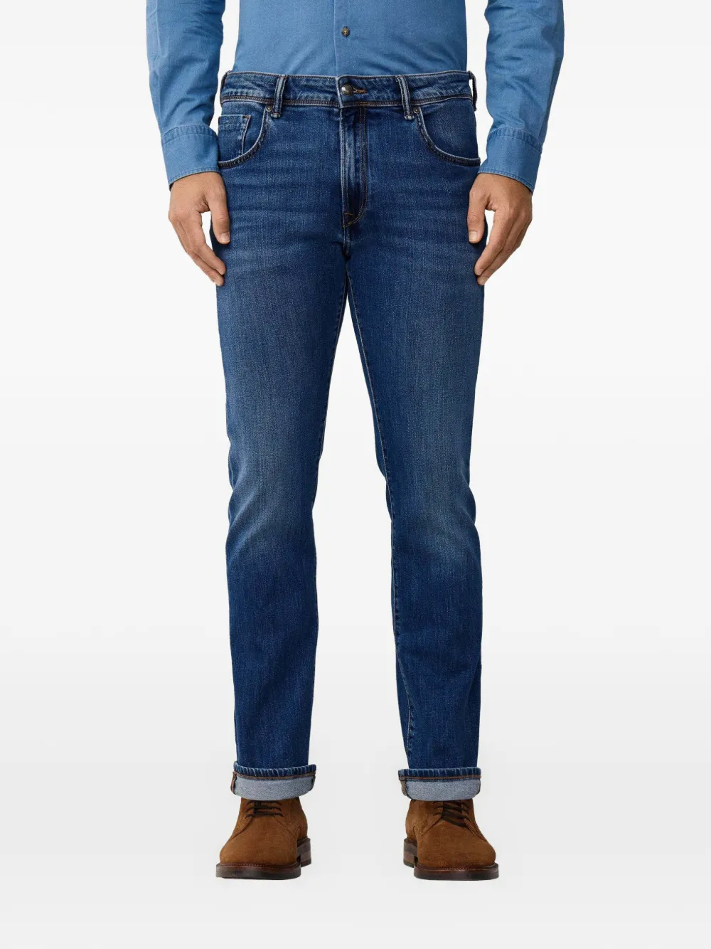 Hackett London Skinny jeans Blauw