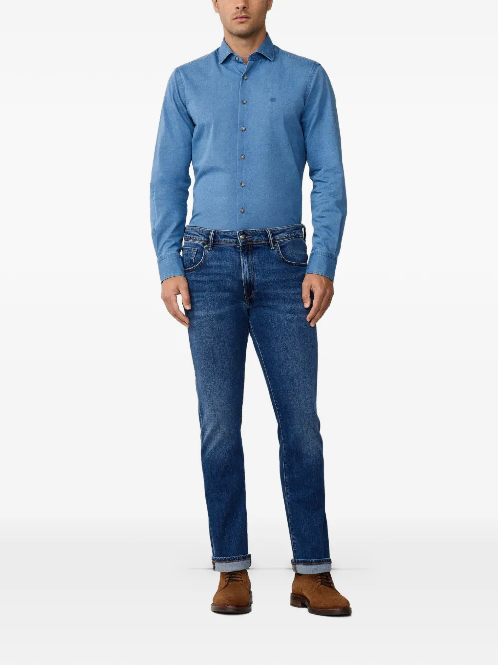 Hackett London Skinny jeans Blauw