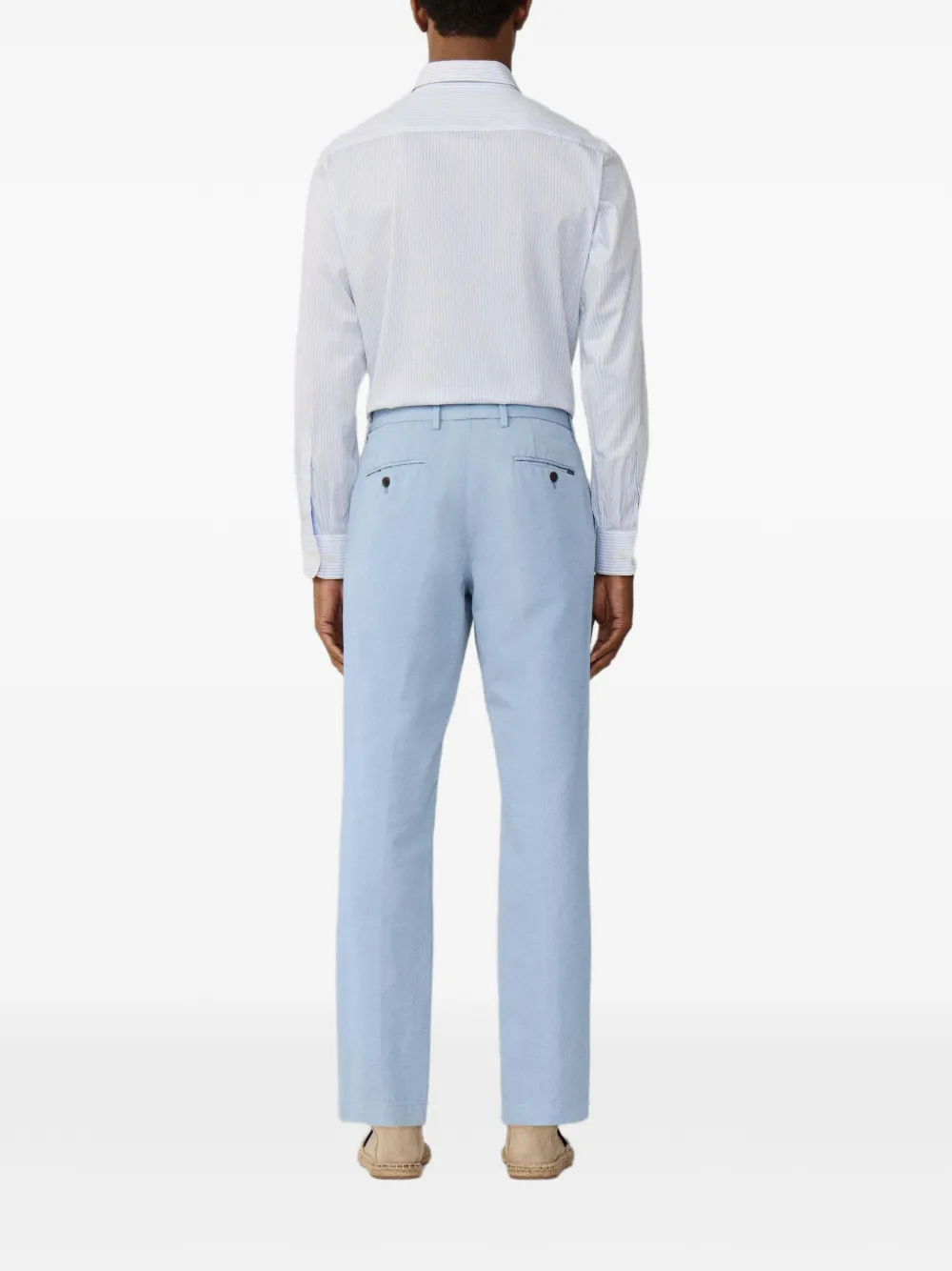 Hackett London Kensington broek met riemlus Blauw