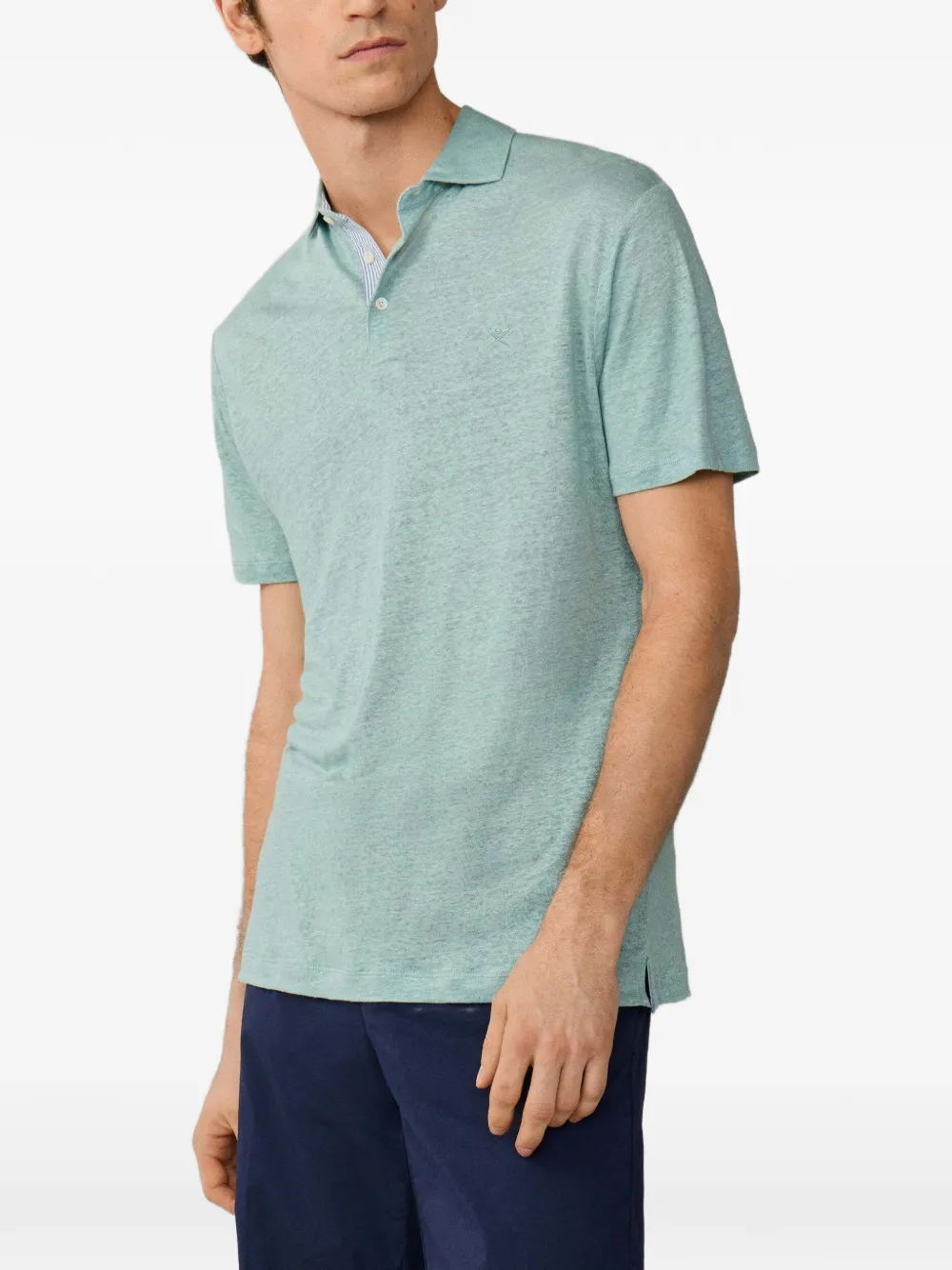Hackett London Poloshirt met borduurwerk Groen