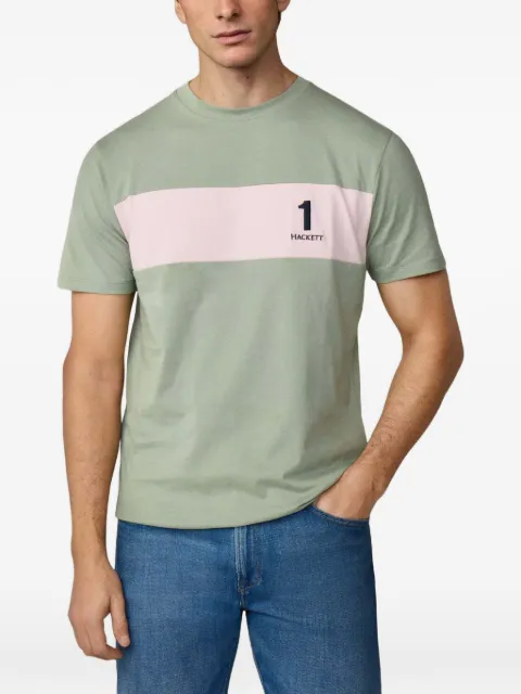 Hackett London colour-blocked panel T-shirt