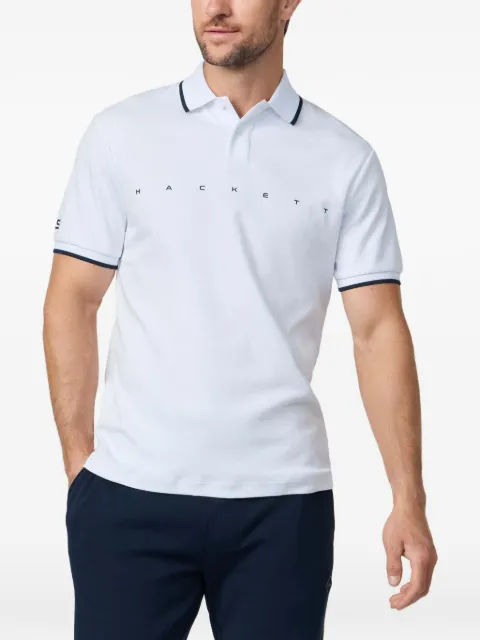 Hackett London logo-print cotton polo shirt