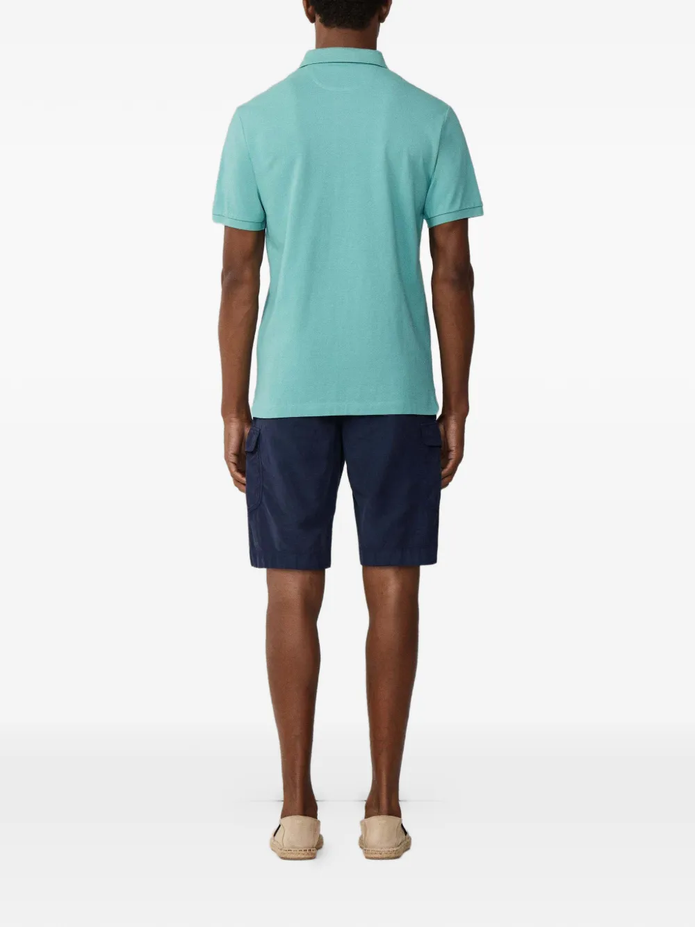 Hackett London Piqué poloshirt met borduurwerk Groen