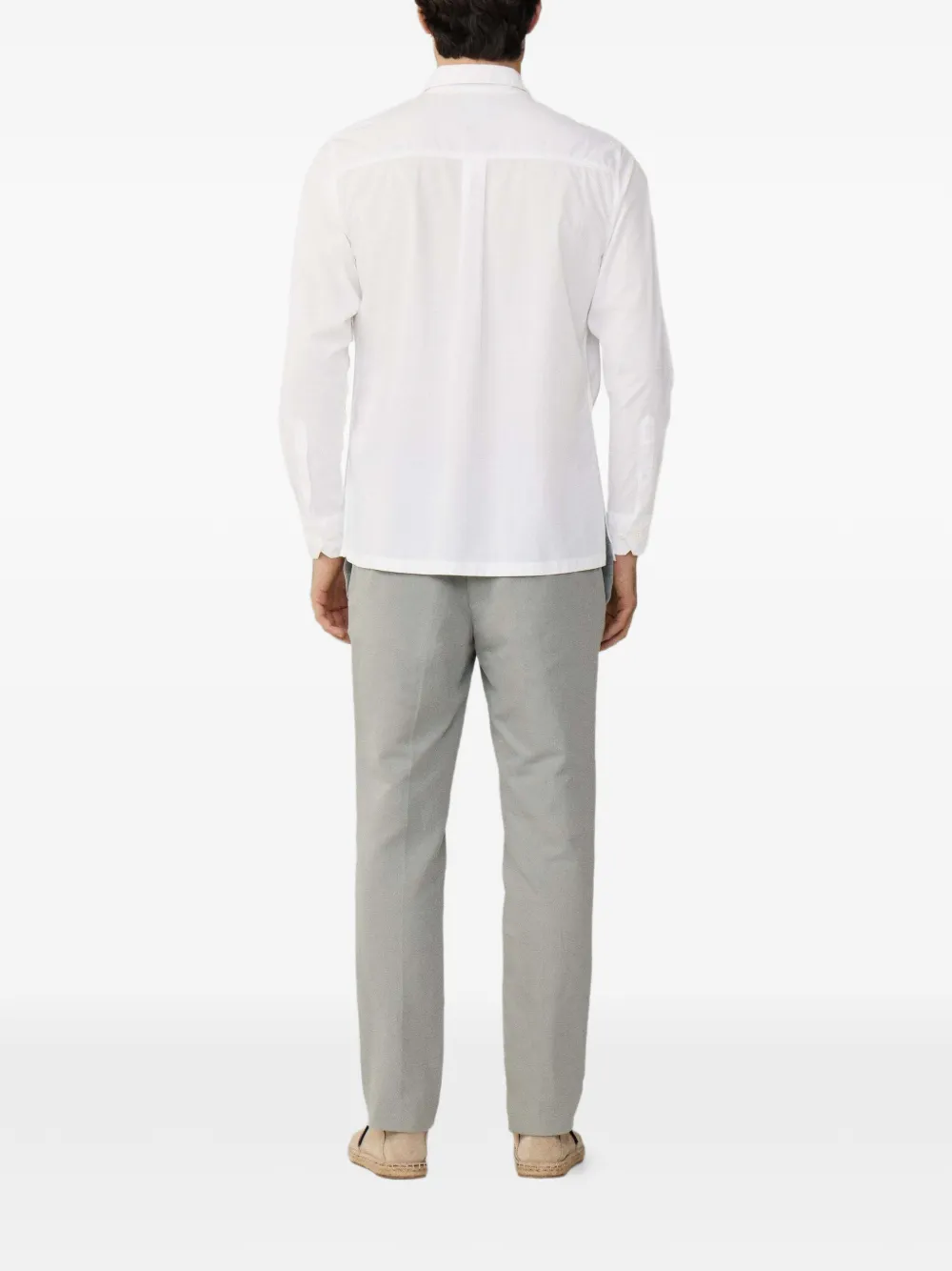 Hackett Buttoned Pocket Shirt In White