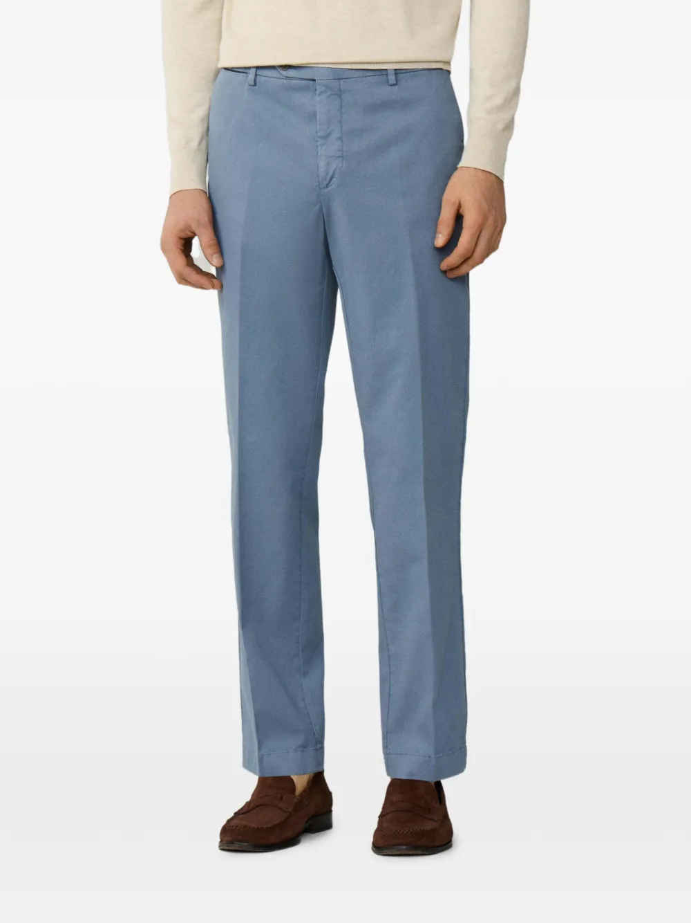 Hackett London Sanderson Chino aus Baumwollstretch - Blau