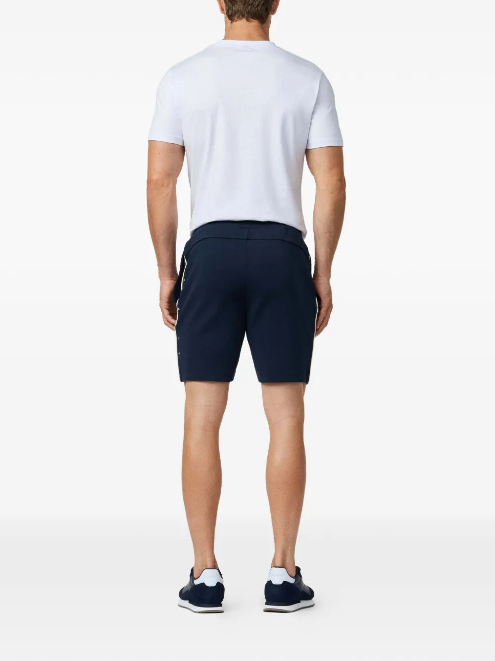 Hackett London Shorts met logoprint Blauw