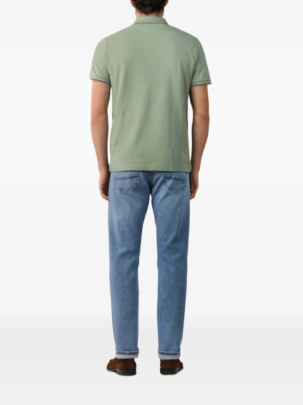 Hackett London Heritage H poloshirt met afwerking Groen
