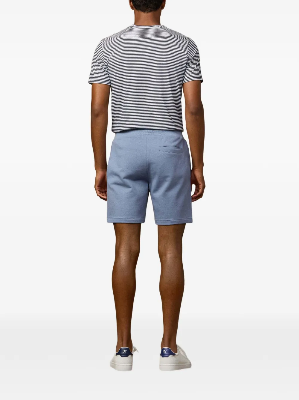 Hackett London Shorts met logopatch Blauw