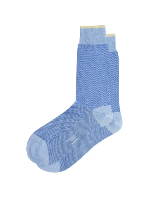 Hackett London herringbone-pattern socks