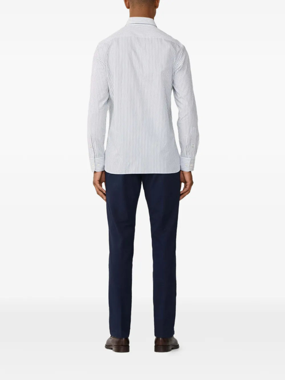 Hackett Striped-pattern Shirt In White