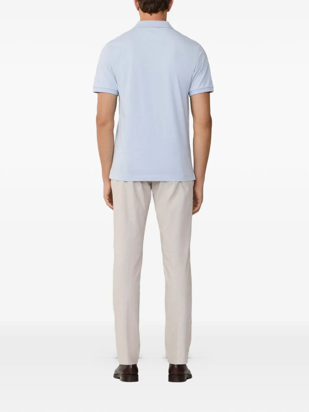 Hackett London Poloshirt met geborduurd logo Blauw