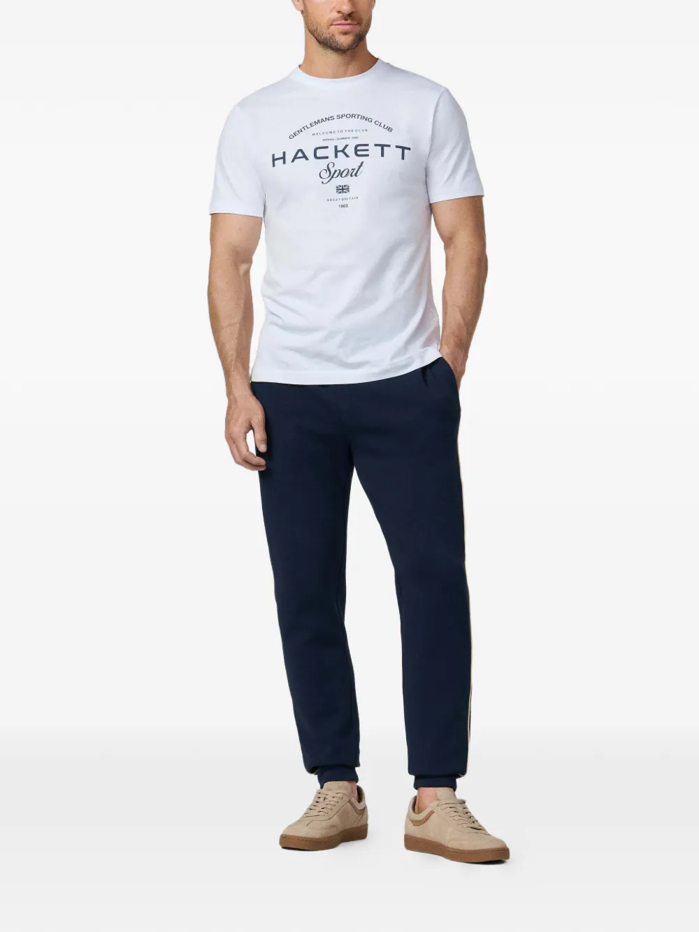 Hackett Drawstring Track Pants In Blue