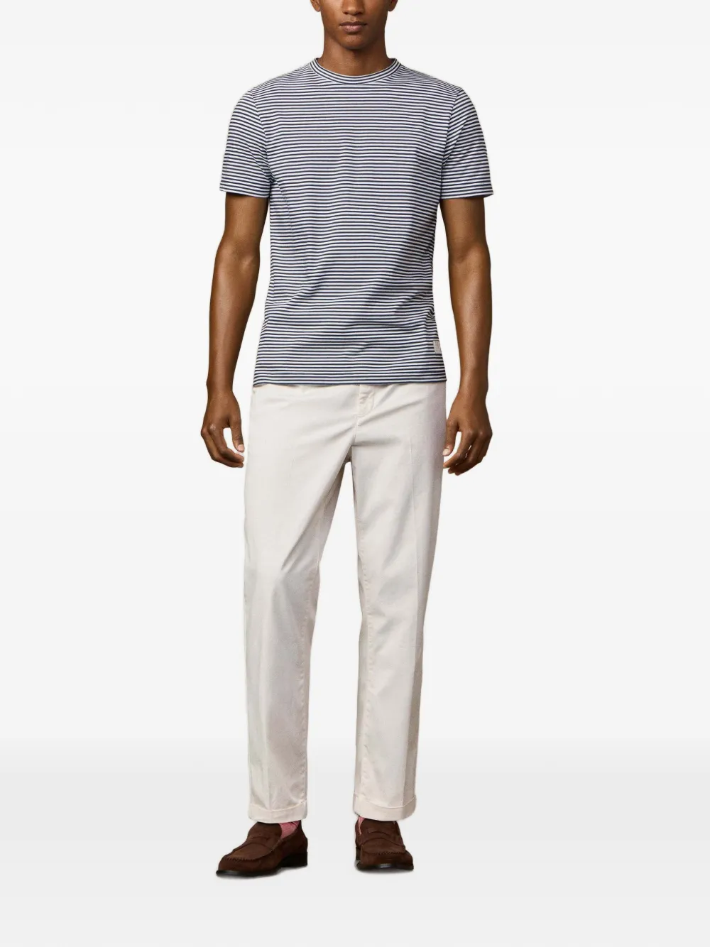 Hackett Stripe-pattern T-shirt In Blue