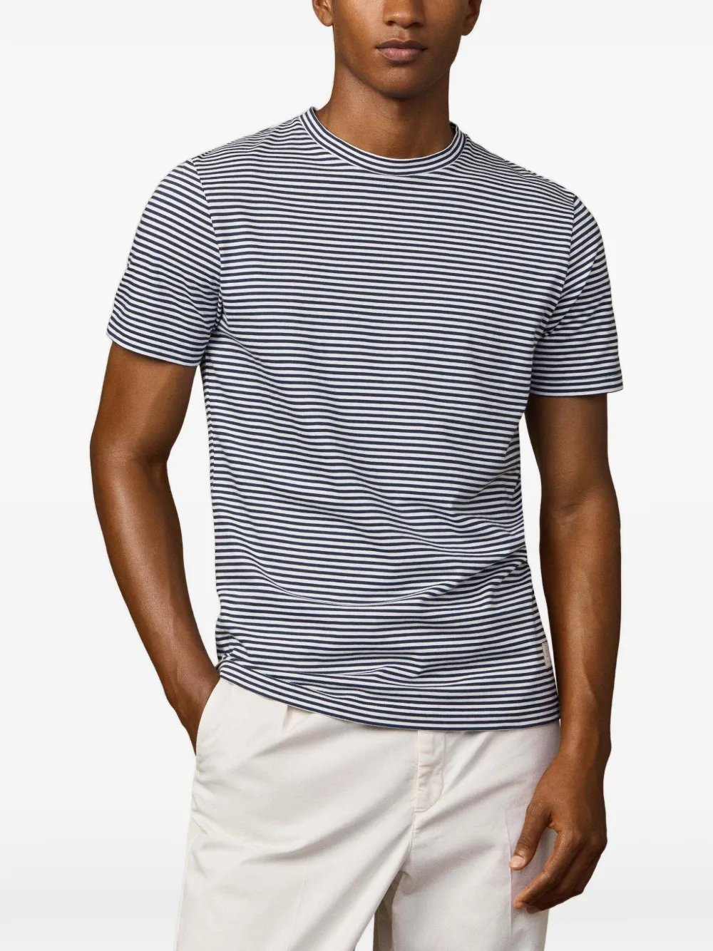 Hackett Stripe-pattern T-shirt In Blue