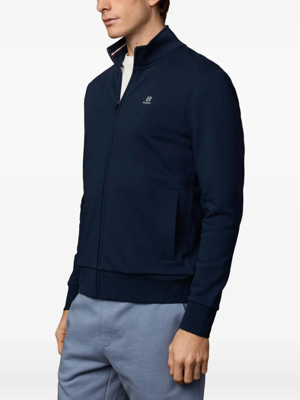 Hackett London Heritage sweater met rits Blauw