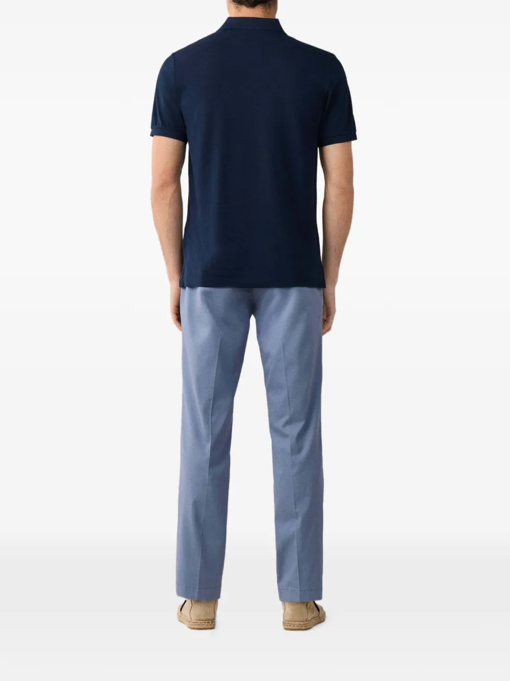 Hackett London Poloshirt met geborduurd logo Blauw