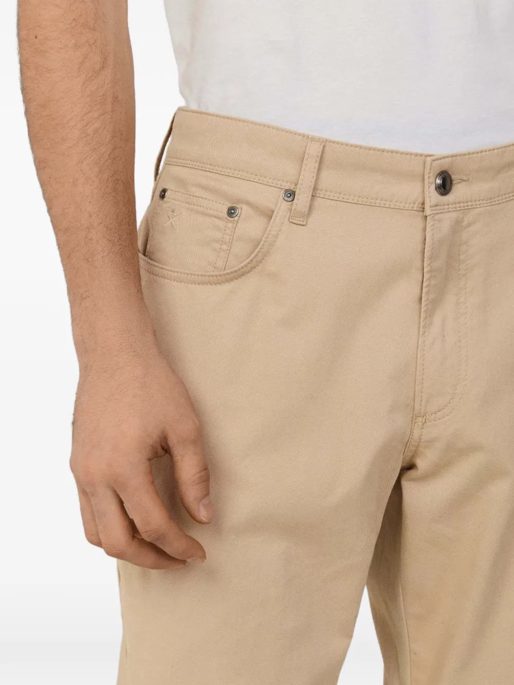 Hackett Trinity Five-pocket Trousers In Brown