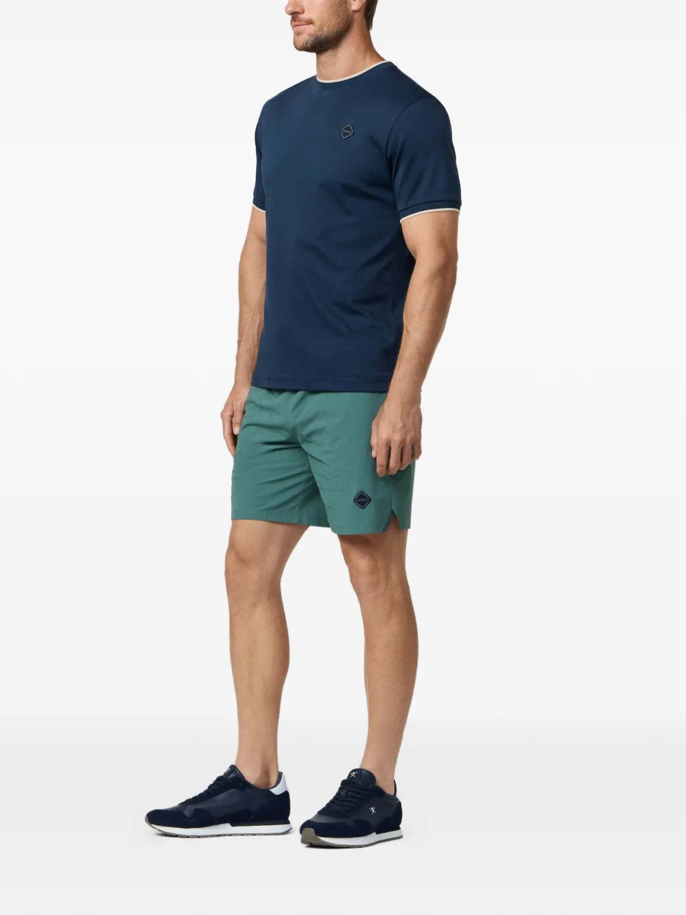 Hackett London HS trainingsshorts met diamantvormig logo Groen
