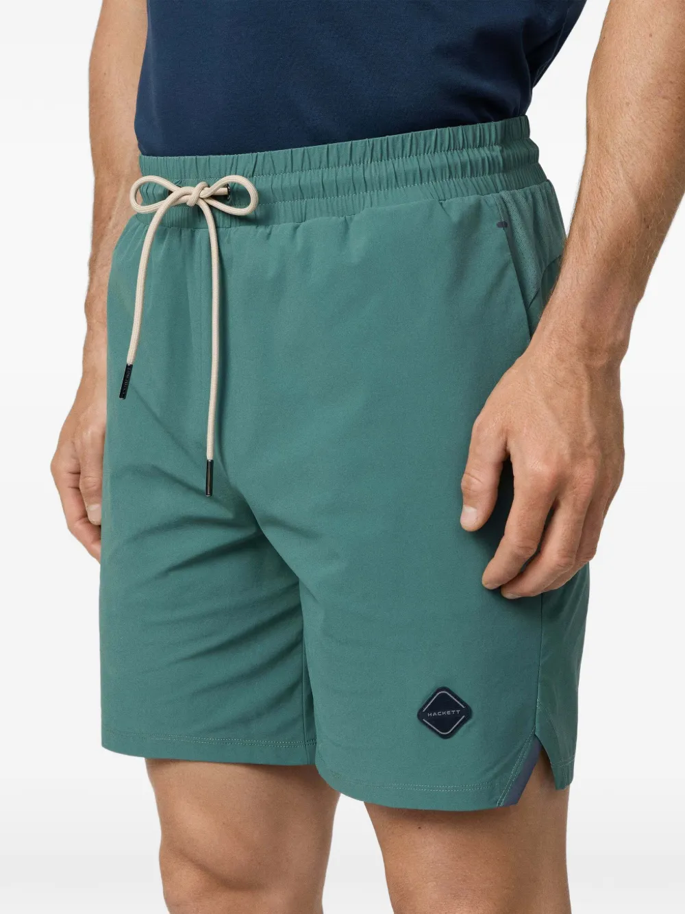 Hackett London HS trainingsshorts met diamantvormig logo Groen