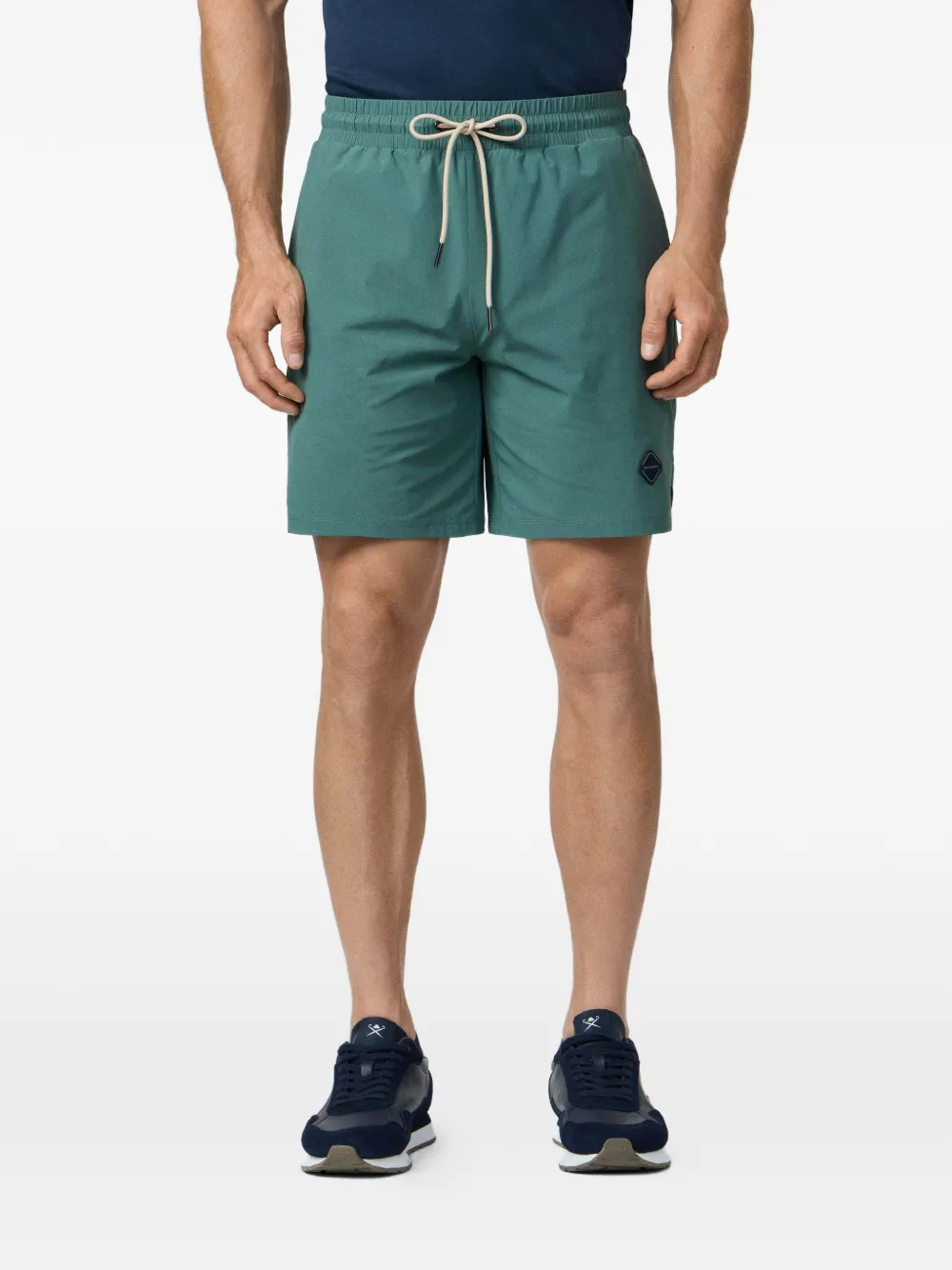 Hackett Hs Diamond-badge Track Shorts In Green