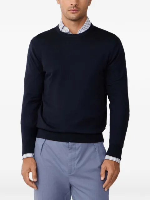 Hackett London elbow-patch crew-neck sweater