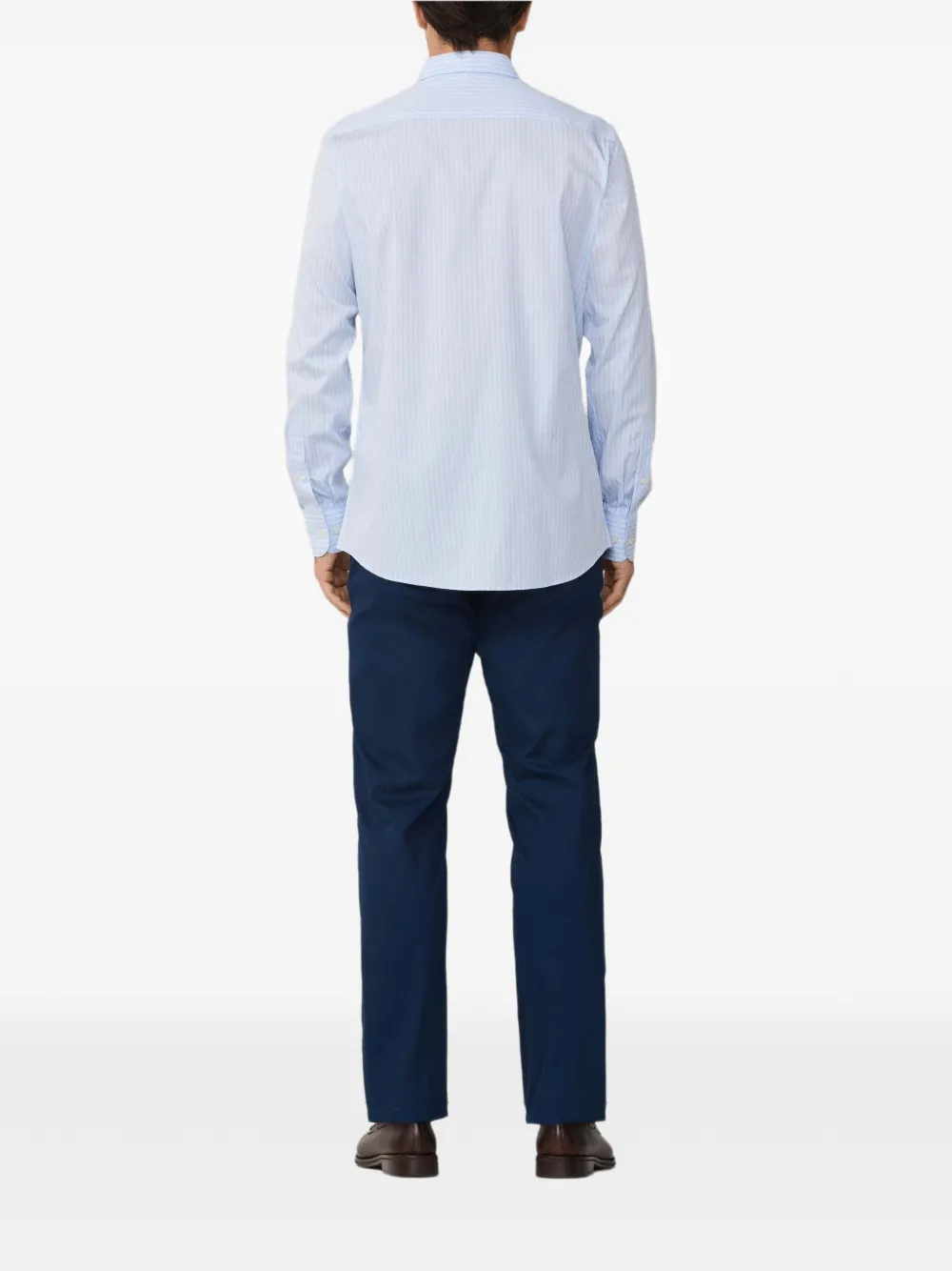 Hackett London Gestreept button-down overhemd van katoen Blauw