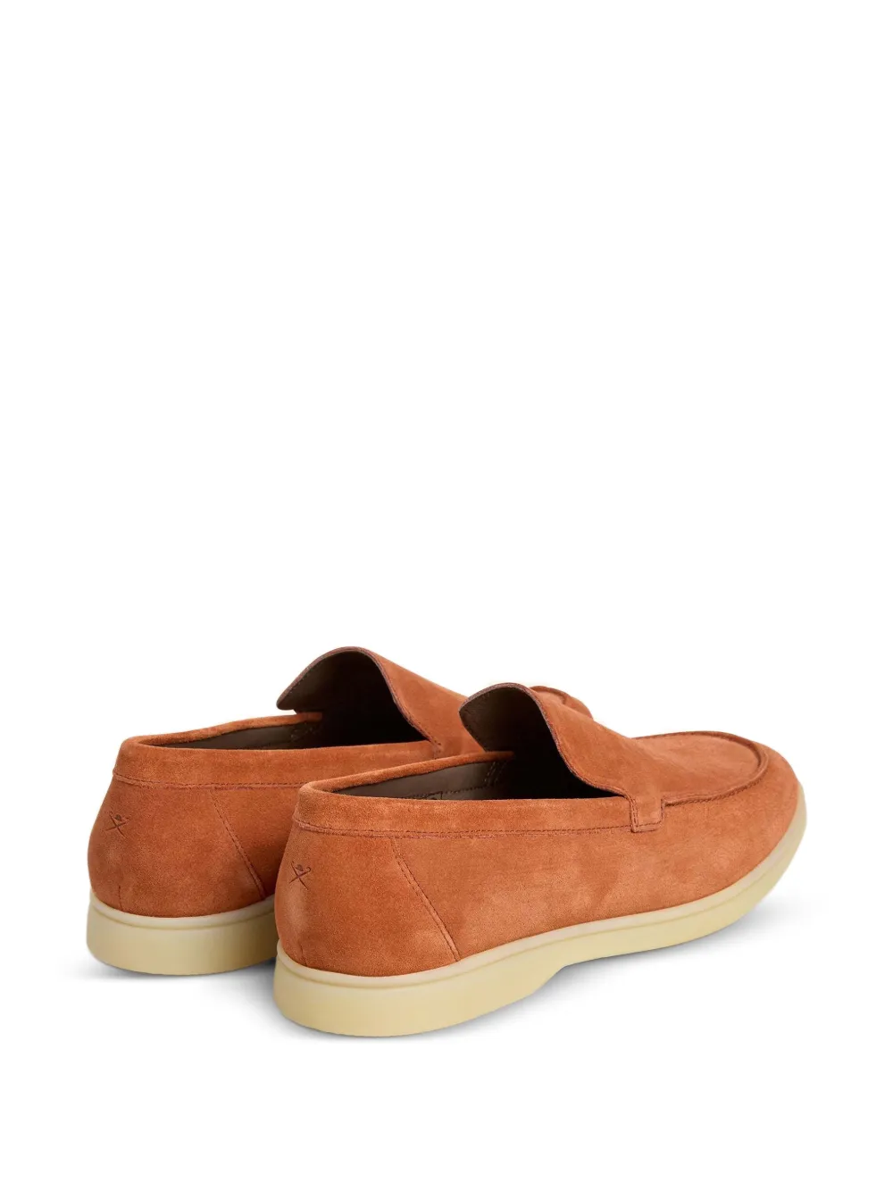 Hackett London Martin suède loafers Oranje